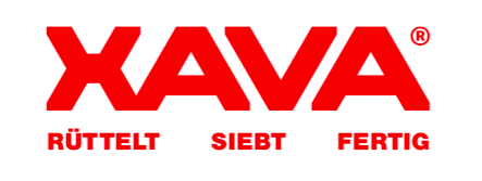 XAVA Logo - Rüttelt. Siebt. Fertig.